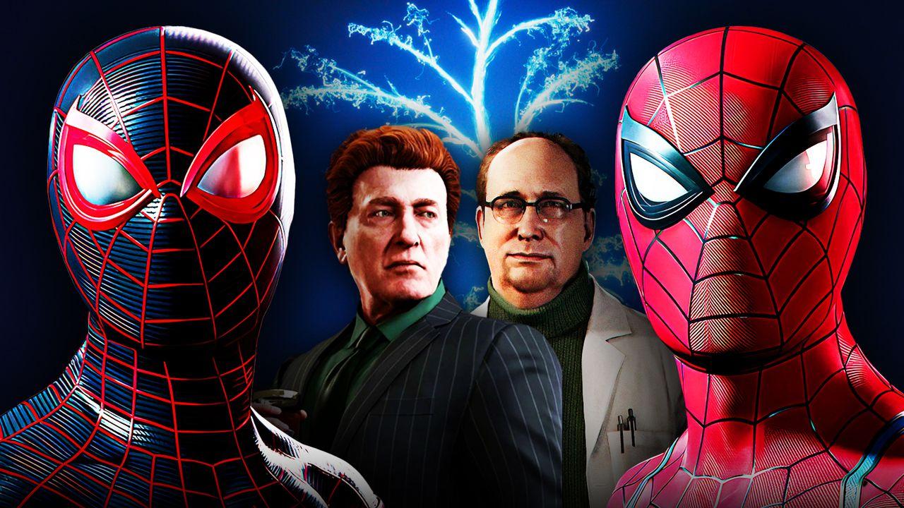 Miles Morales' Spider-Man, Norman Osborn, Otto Octavius, Peter Parker's Spider-Man