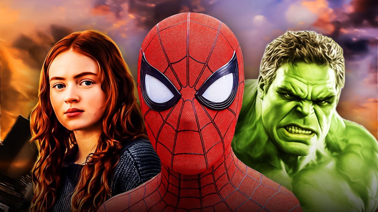 Jean Grey, Spider-Man and Hulk.
