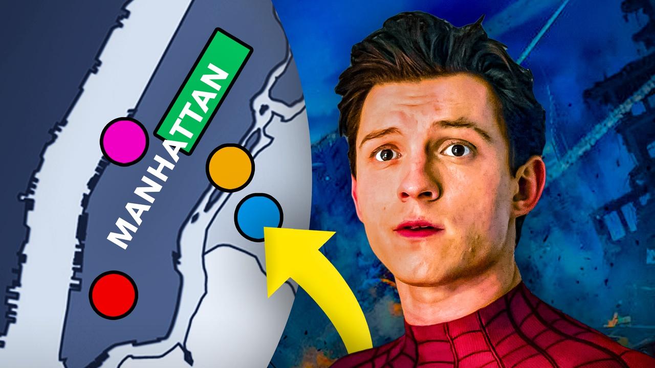 Peter Parker in Spider-Man Brand New Day, map
