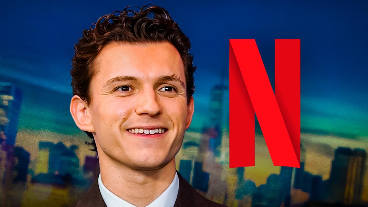 Spider-Man Brand New Day's Tom Holland, Netflix N logo