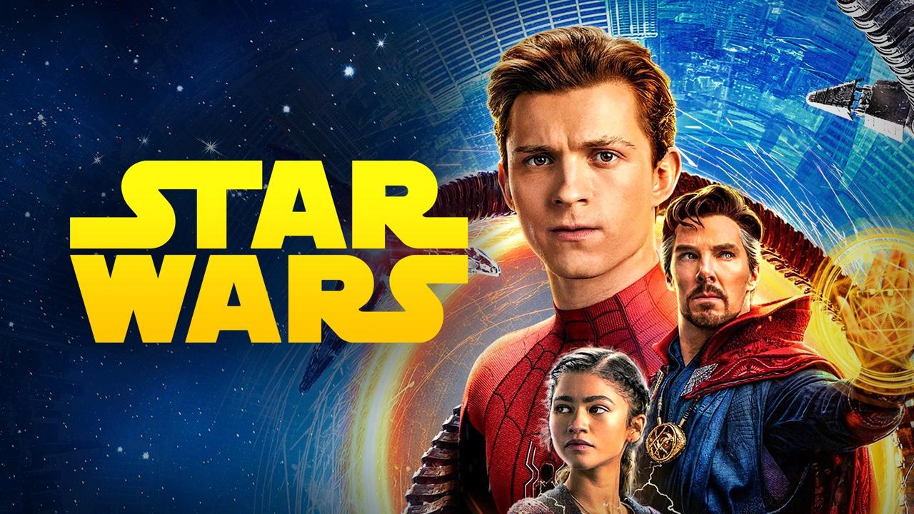 Spider-Man No Way Home poster, Star Wars logo
