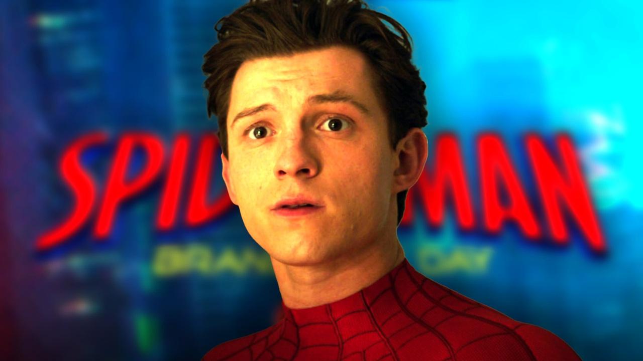 Tom Holland as Spider-Man, Spider-Man: Brand New Day logo