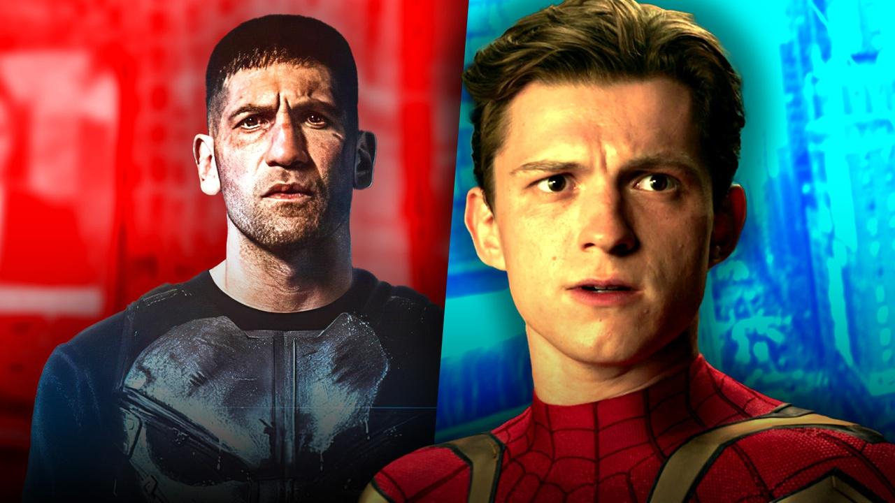 Jon Bernthal as Punisher, Tom Holland as Peter Parker