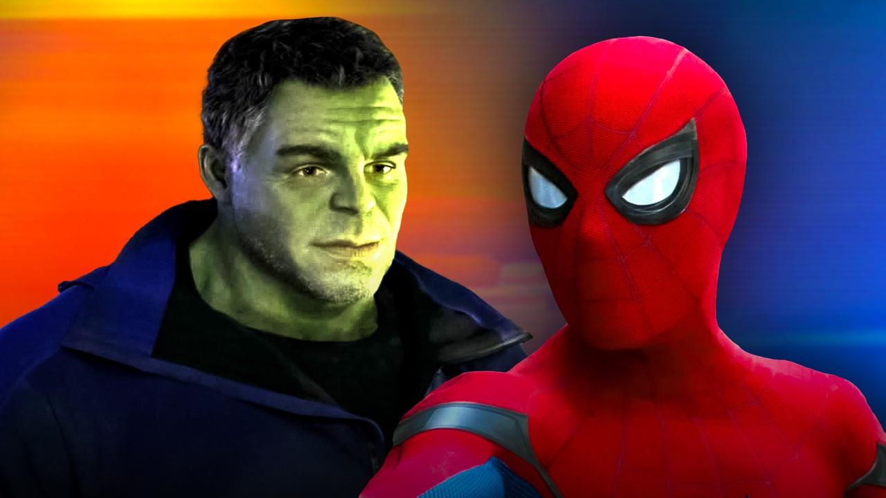 Mark Ruffalo's Smart Hulk, Tom Holland as Spider-Man.