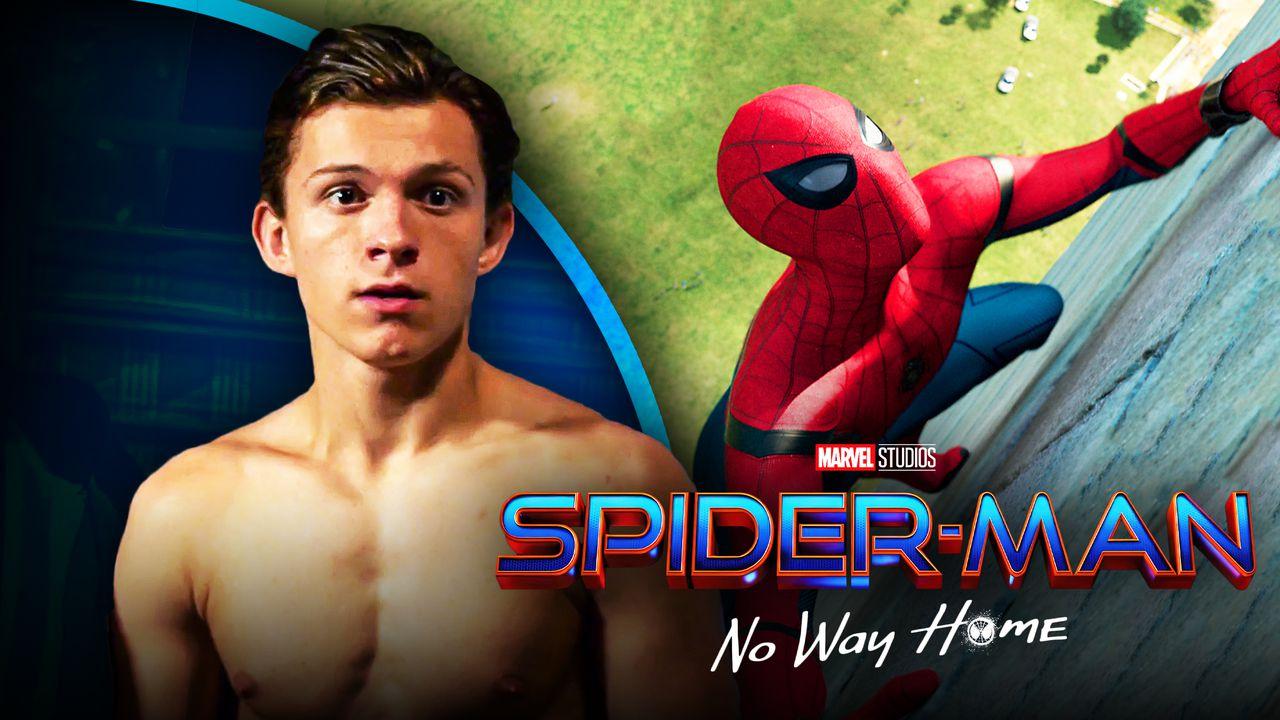 Tom Holland No shirt Spider-Man