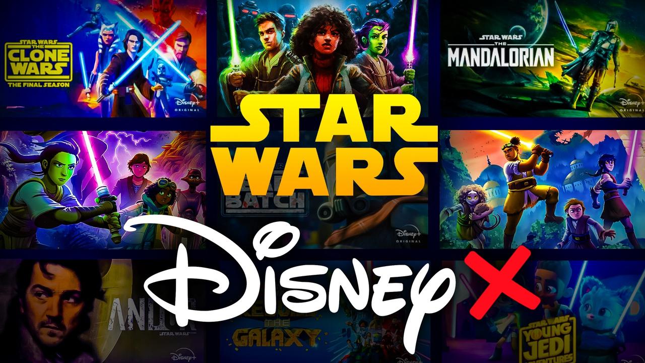 Star Wars and Disney, High Republic Era covers with show posters