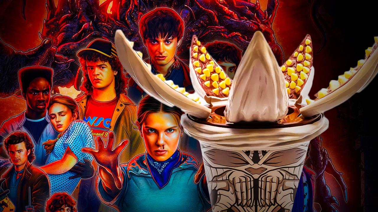 Stranger Things 5 wallpaper, popcorn bucket