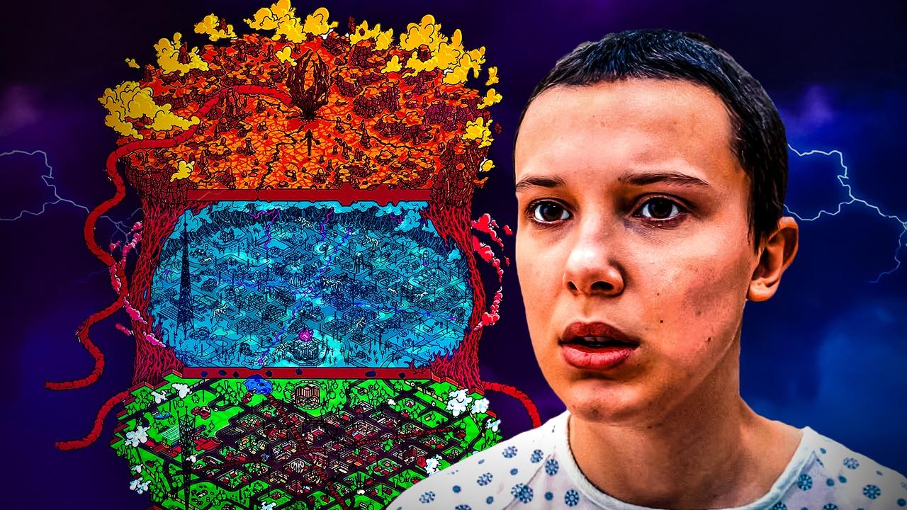 Stranger Things Eleven, Hawkins upside down Map