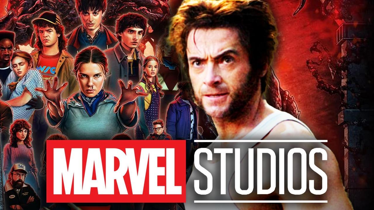 Stranger things 5 poster, marvel studios logo, hugh jackman wolverine