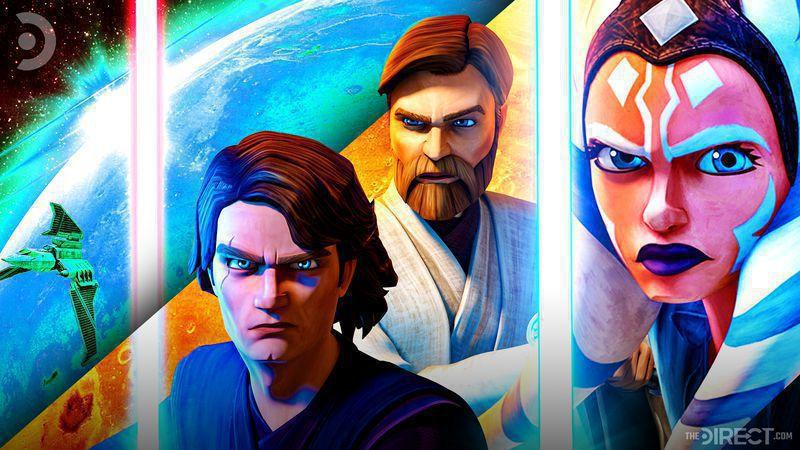 Animated Anakin Skywalker, Obi-Wan Kenobi, Ahsoka Tano