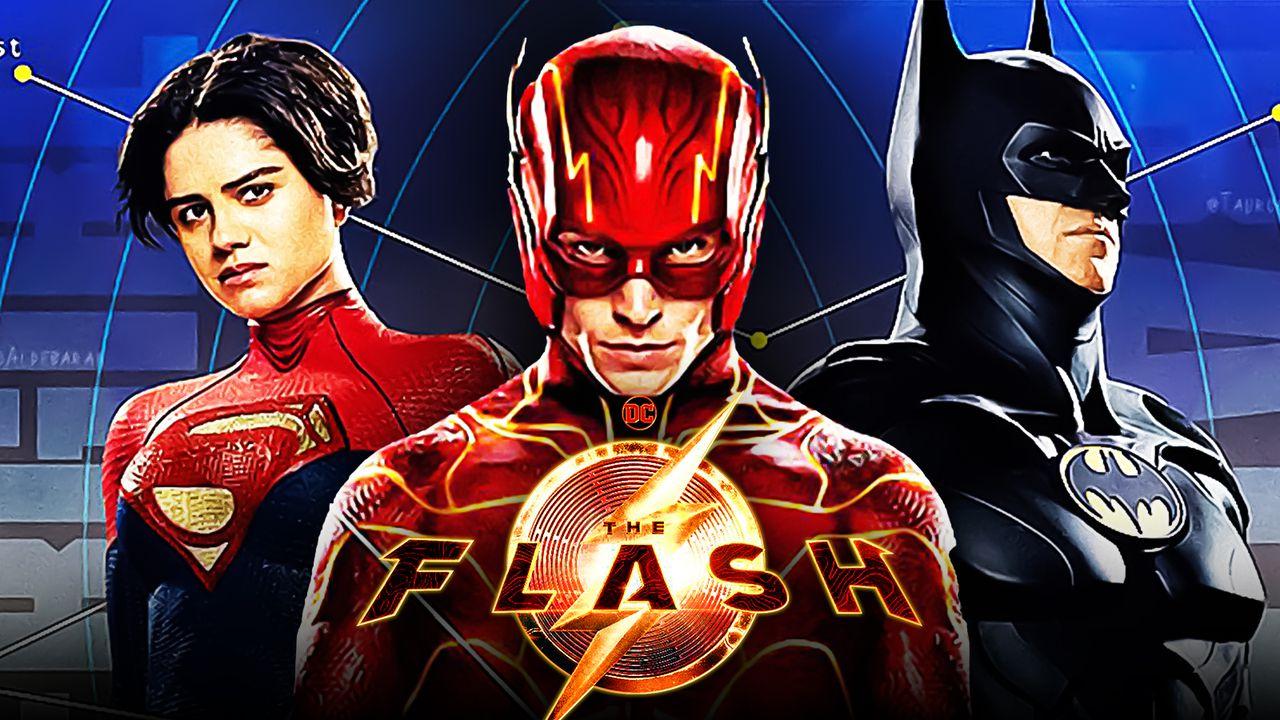 THE FLASH – FULL SCENE (2023) Ben Affleck, Michael Keaton, Ezra Miller  Movie