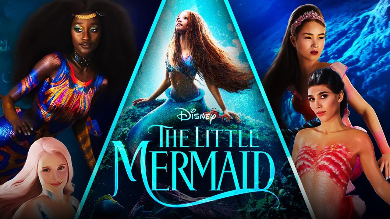 The Little Mermaid All Of Ariel S Sisters In Live Action Full List   The Little Mermaid Ariel Sisters Disney Cast Actresses 