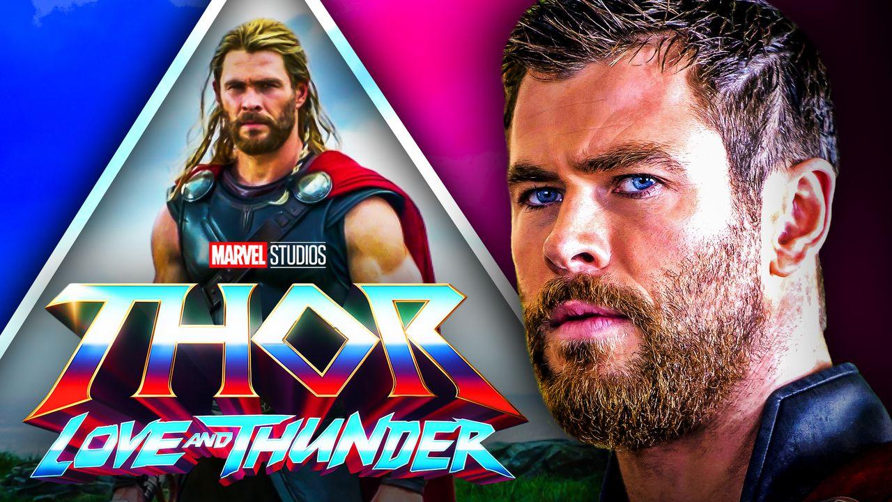 Chris Hemsworth Thor Love and Thunder logo