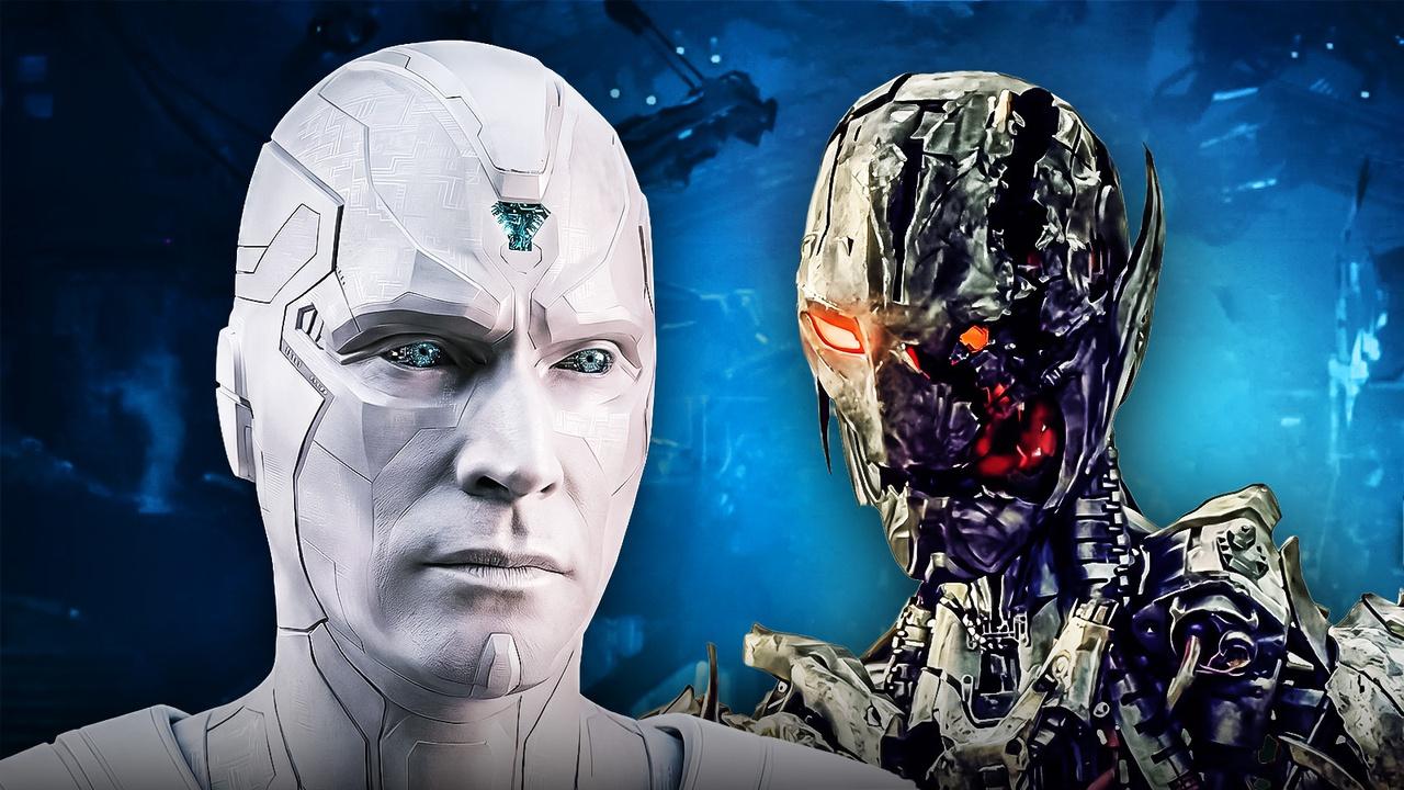 White Vision and Ultron Drone.