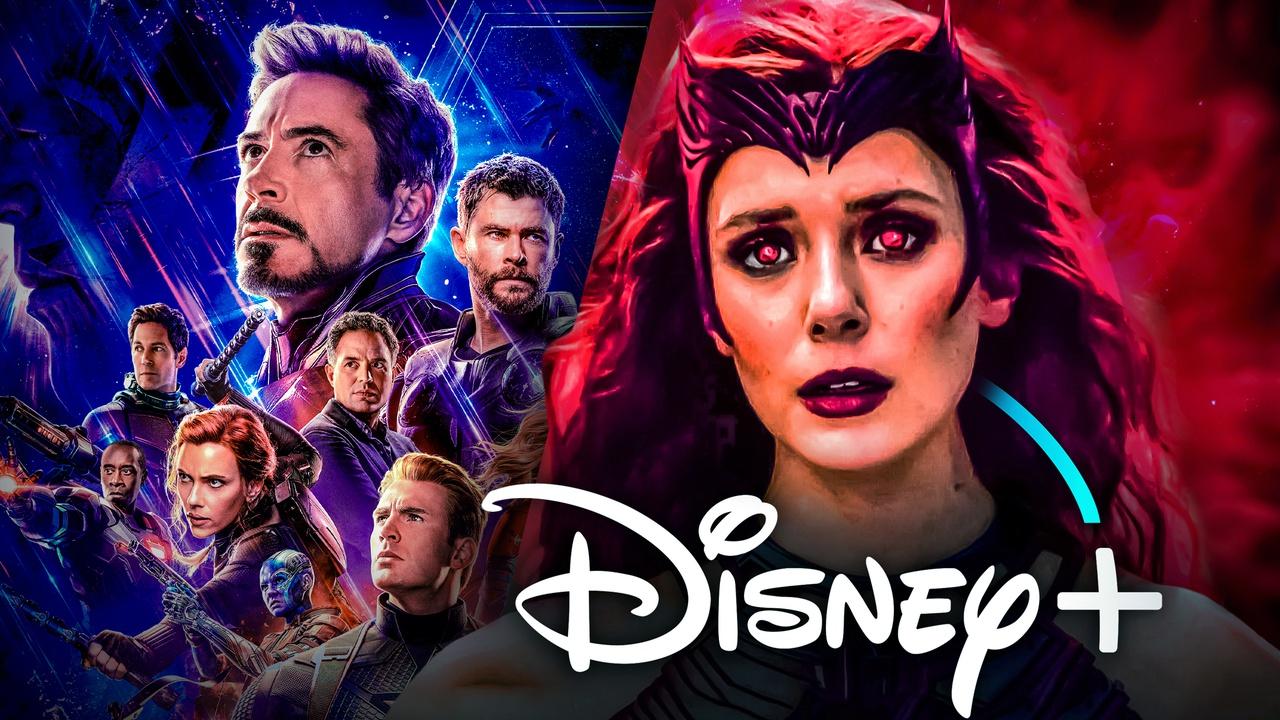 WandaVision Wanda, Avengers heroes, Disney Plus logo