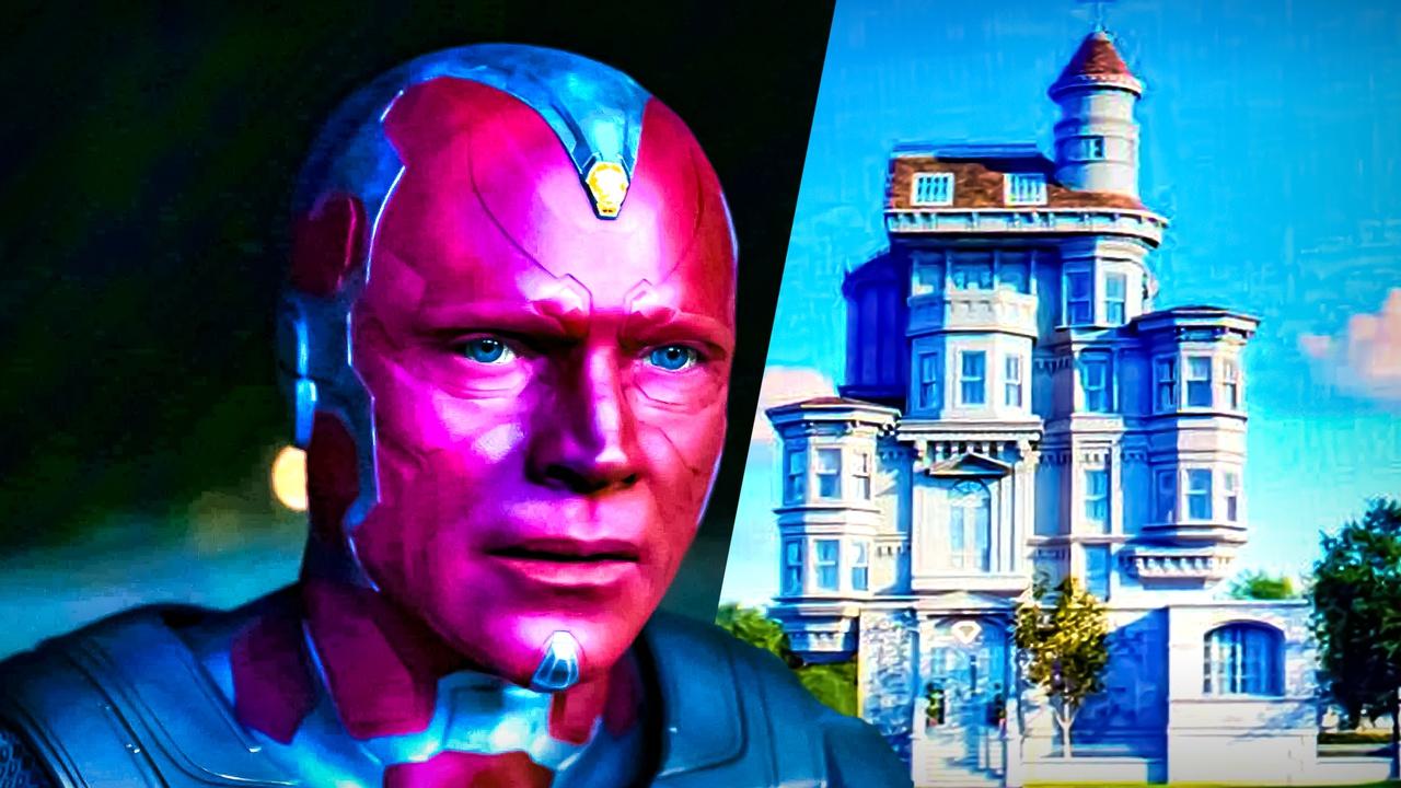Paul Bettany's Vision in WandaVision, mansion in VisionQuest show