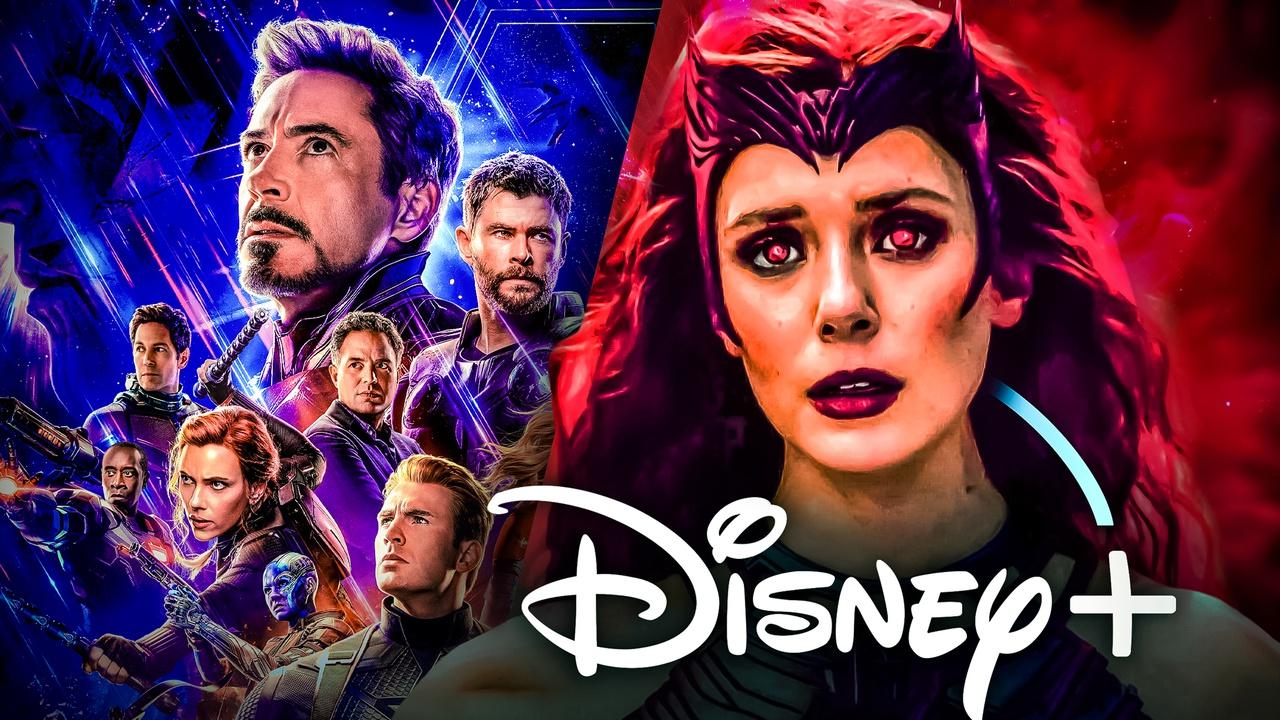 MCU heroes, WandaVision's Wanda, Disney Plus logo