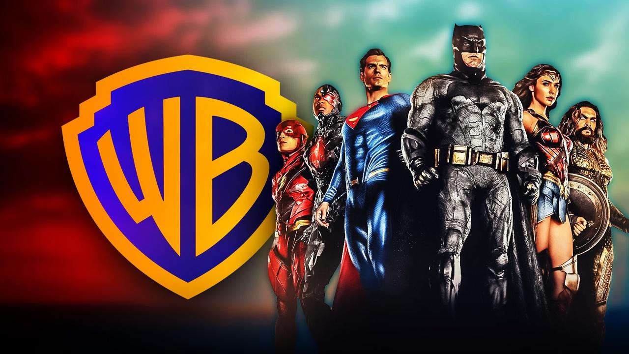 Warner Bros. logo, DCEU Justice League team.