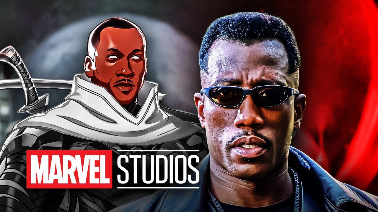 Blade Moon Knight In What If, Marvel Studios Logo, Wesley Snipes Blade.