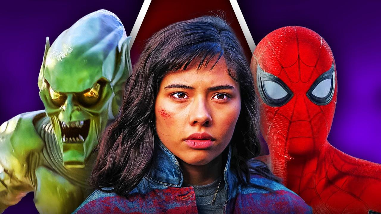 Green Goblin, America Chavez, and Spider-Man