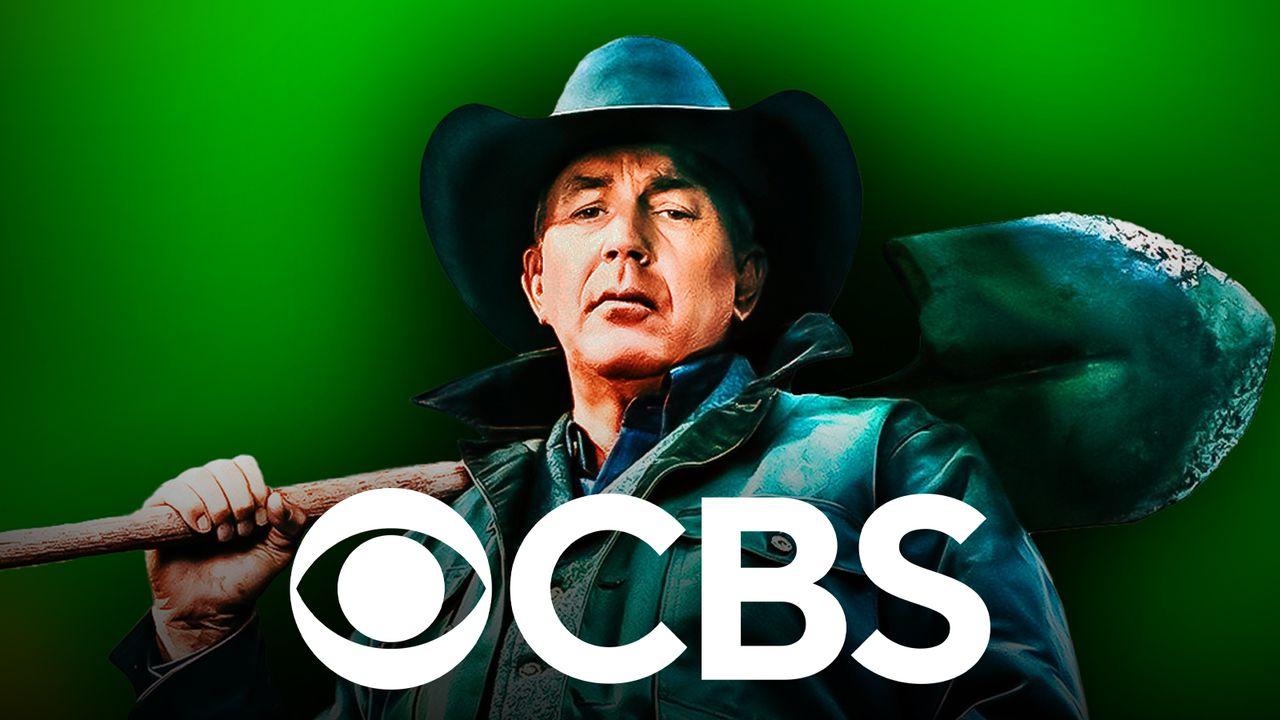 Yellowstone Kevin Costner, CBS logo