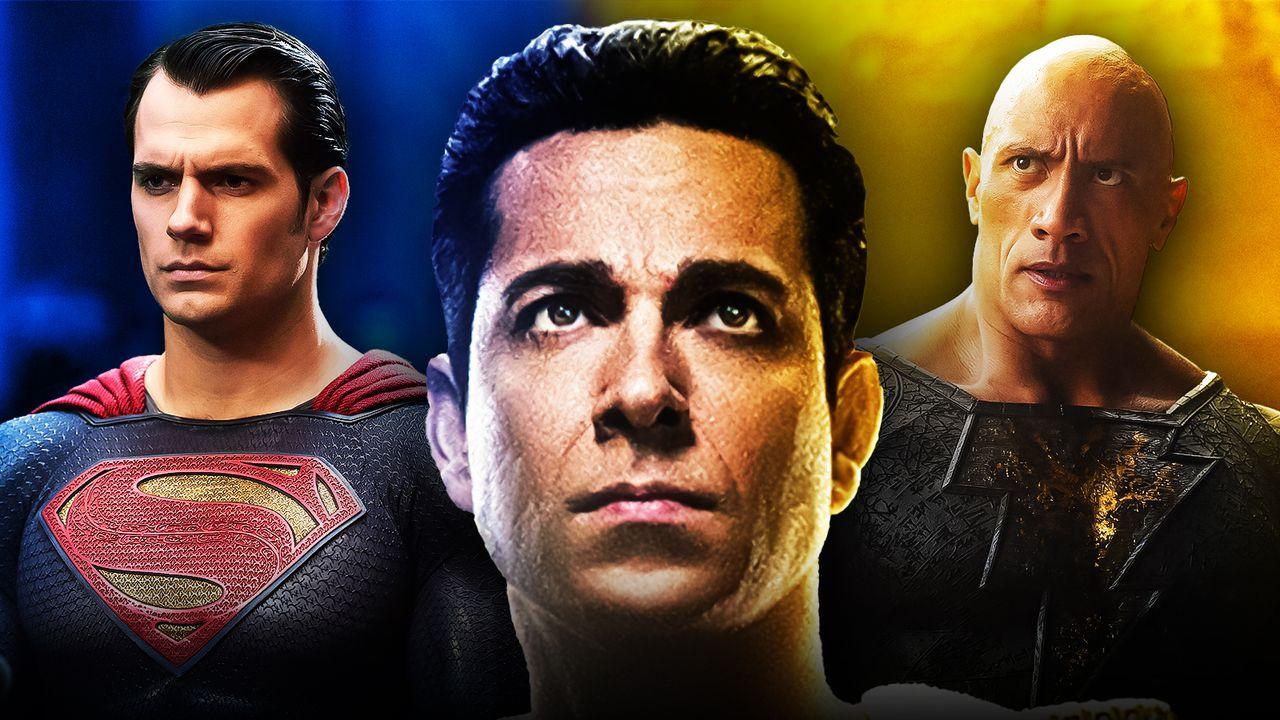 Dwayne Johnson Black Adam and Henry Cavill Superman Speculated For