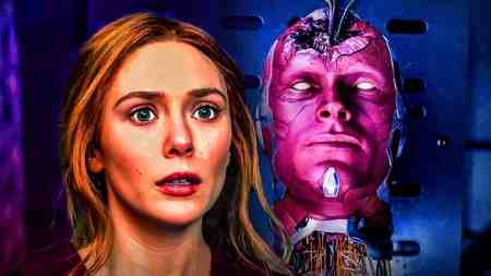 Wanda and Vision's head in WandaVision series