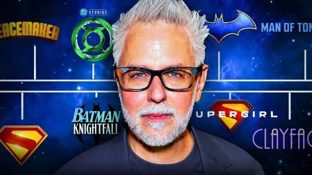 James Gunn, DC Studios movie and TV logos in slate