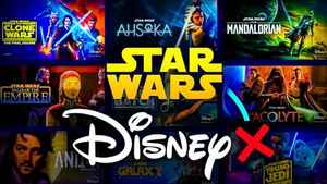 Star Wars and Disney logos