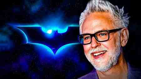 Batman Movie symbol with James Gunn
