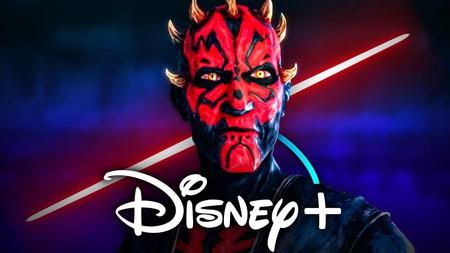 Darth Maul in Maul Shadow Lord, Disney Plus logo