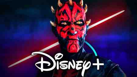 Darth Maul in Maul Shadow Lord, Disney Plus logo