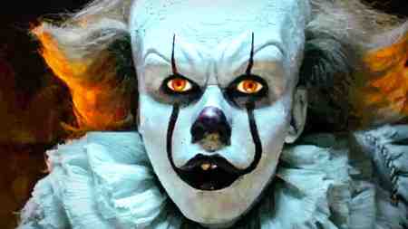 Pennywise in IT on screen