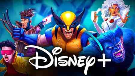 X-Men heroes, Disney Plus logo