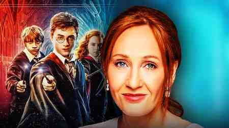 JK Rowling and Harry Potter movie poster