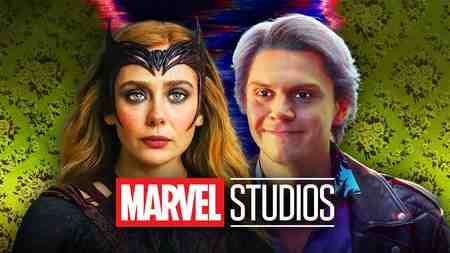 WandaVision Wanda and Pietro, Marvel Studios logo