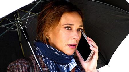 Kate McKinnon on the phone in In the Blink of an Eye.