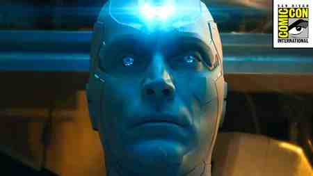 Vision in VisionQuest with San Diego Comic-Con logo in top right corner.