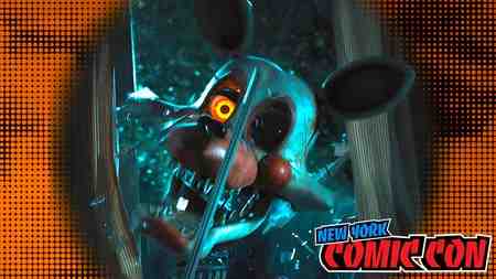 Mangle in FNAF 2; New York Comic-Con logo.