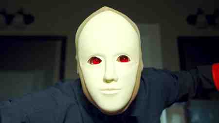 Faces of Death character in white mask.