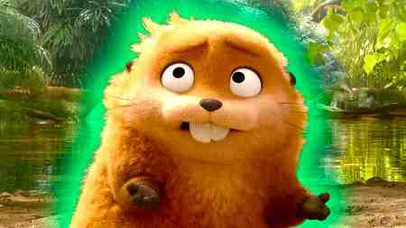 Mabel as a beaver in Hoppers.