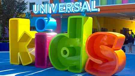 Universal Kids Resort sign.