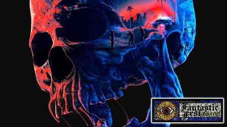 Night Patrol skull, Fantastic Fest logo.