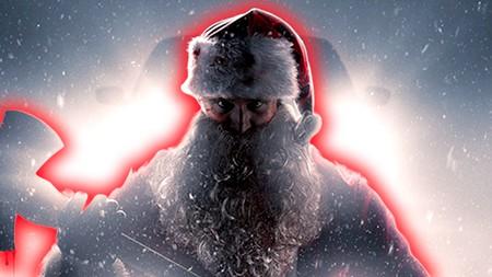 Silent Night, Deadly Night Santa Claus actor outlined in red.