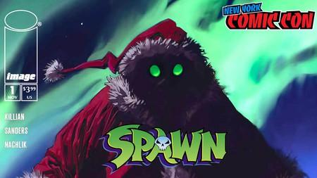 Spawn I Saw Santa comic book cover; New York Comic-Con logo.