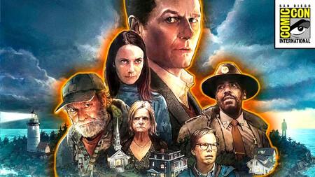 Widow's Bay poster with San Diego Comic-Con logo in top right corner.