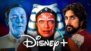 Ahsoka Tano, Thrawn, Ezra Bridger, Disney Plus logo