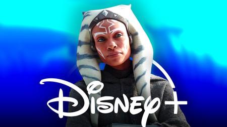 Rosario Dawson as Ahsoka, Disney+ logo