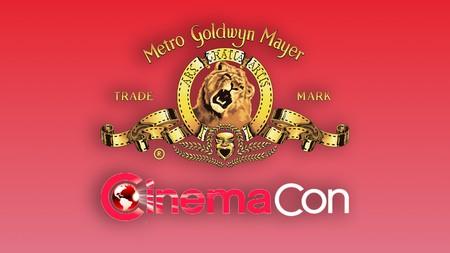 MGM logo, CinemaCon logo.