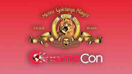 MGM logo, CinemaCon logo.